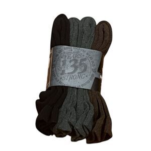 Wolverine Men’s Cotton Boot Sock Bundle, 4 Pack, Size L, NWT